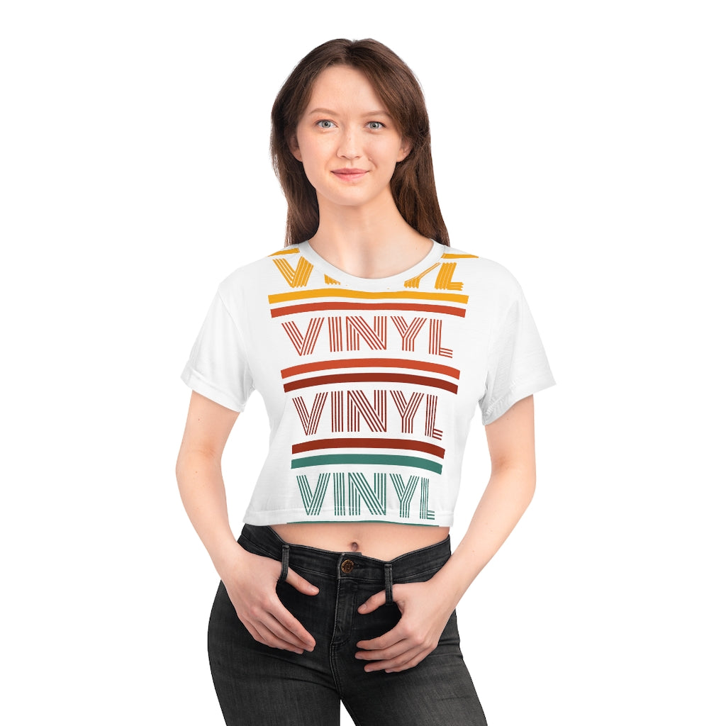 Vinyl Vinyl Vinyl Crop Tee