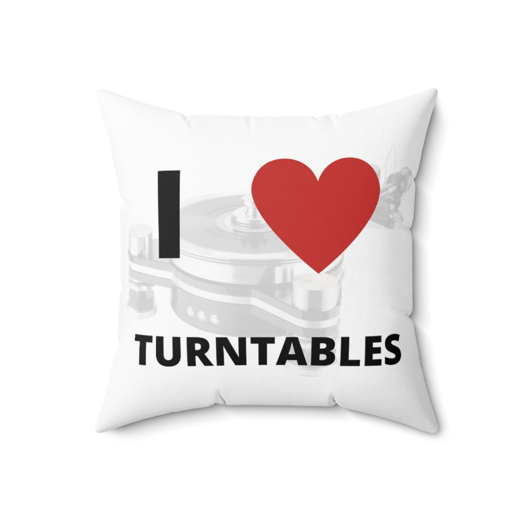 I <3 Turntables Pillow